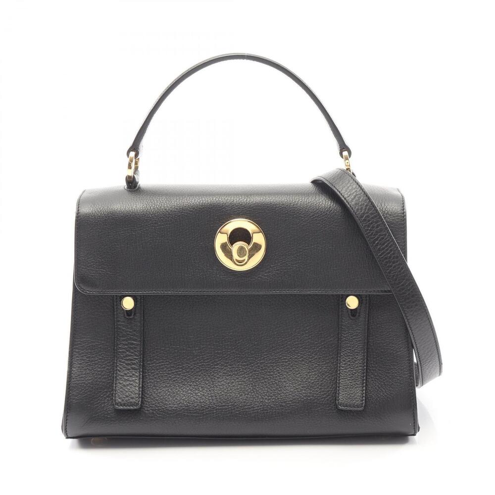 Saint Laurent Paris Muse Two Handbag Leather Black
